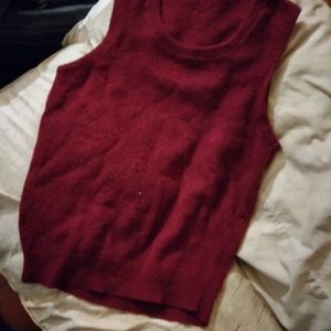 Red sweater vest